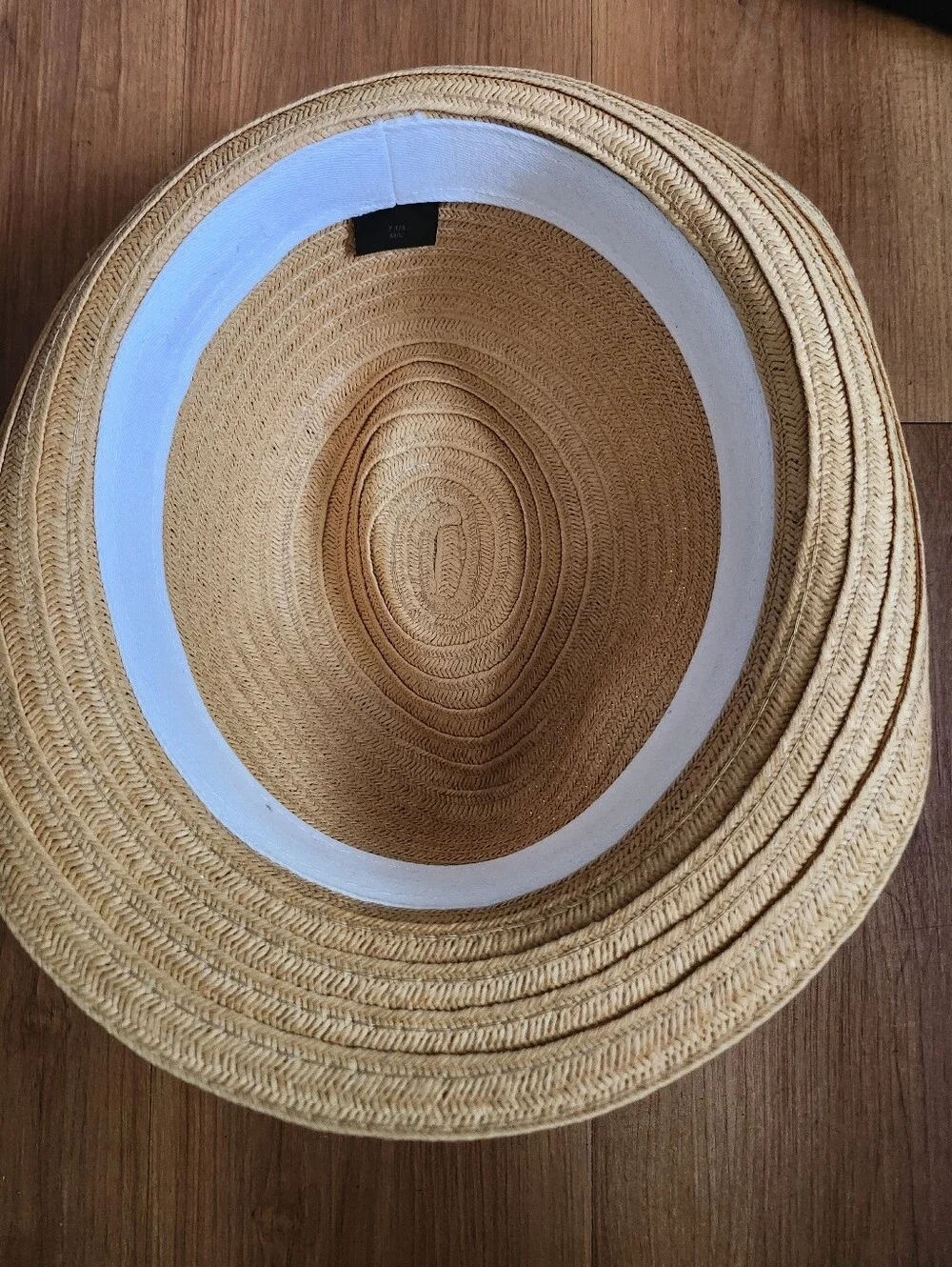 Straw Trilby Hat (Khaki, M/L) classic tan